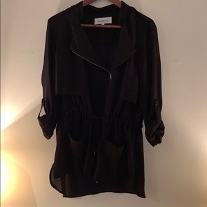 LIKE NEW Black Safari Style Blouse